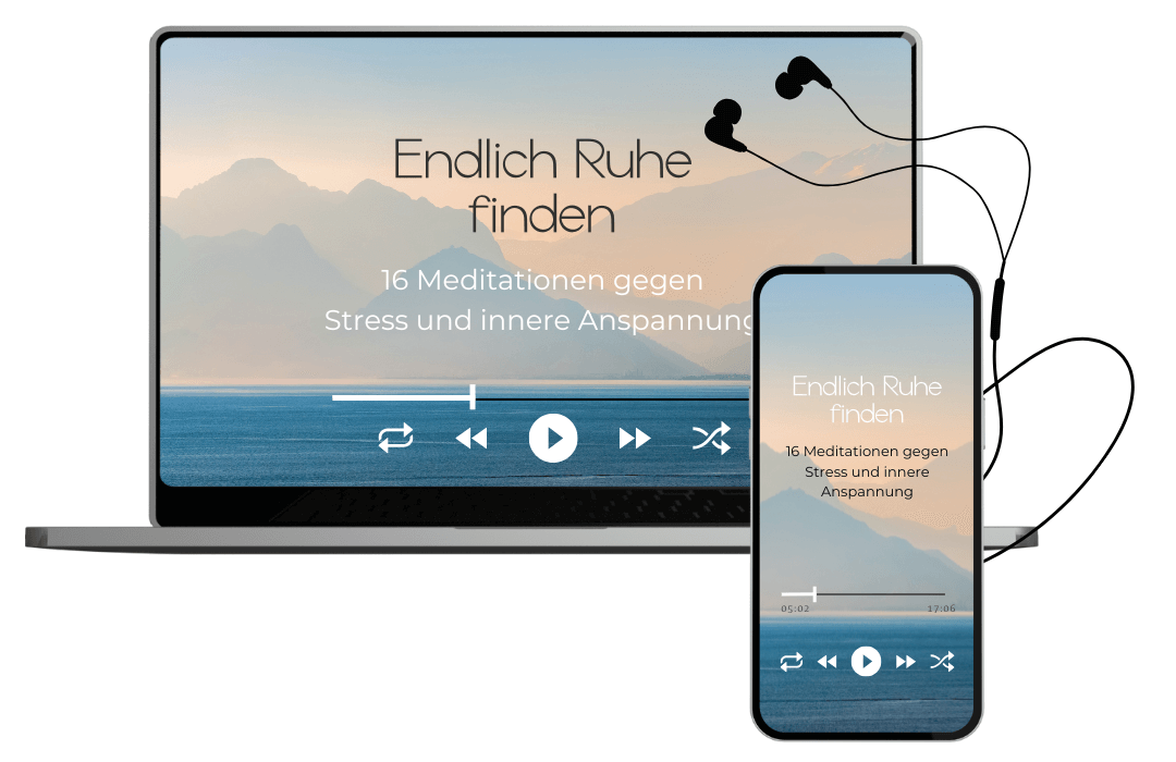 Mock up Endlich Ruhe finden audio transparent - Carina